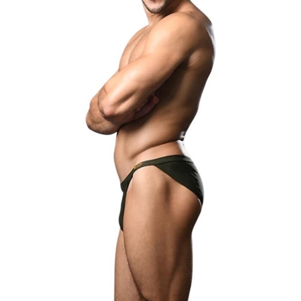 Andrew Christian Savoy Ring Bikini Olive XL Extra Large - Picture 4 of 14